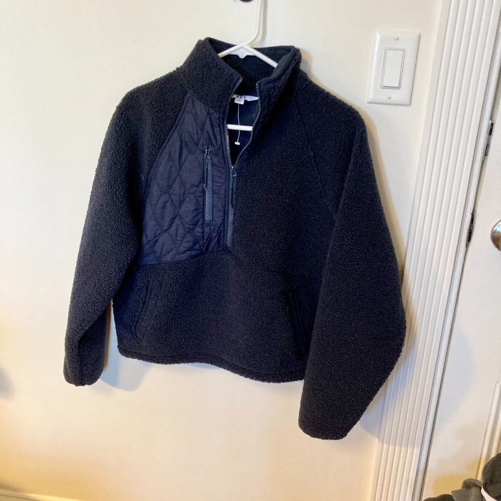 NWOT. JoyLab 1/2 Zip Sherpa Pullover